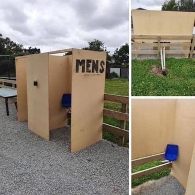 „A férjem szabadtéri WC-t készített az esküvői vendégek számára."
