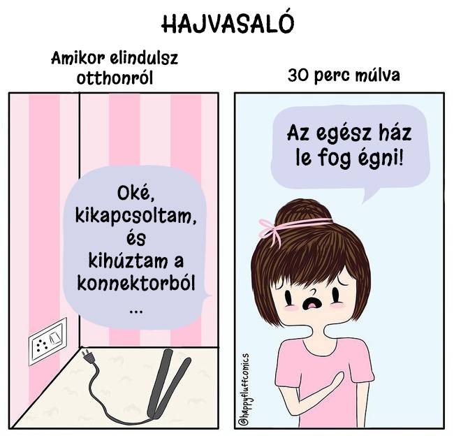 19 vidám képregény a női problémákról, melyekkel időről-időre mindannyian találkozunk