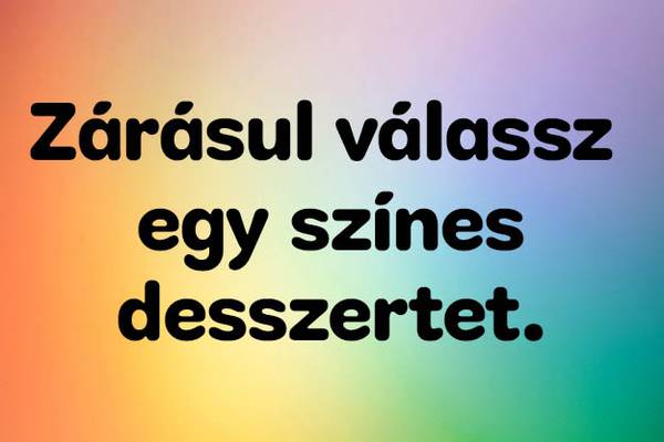 Színes ételkvíz