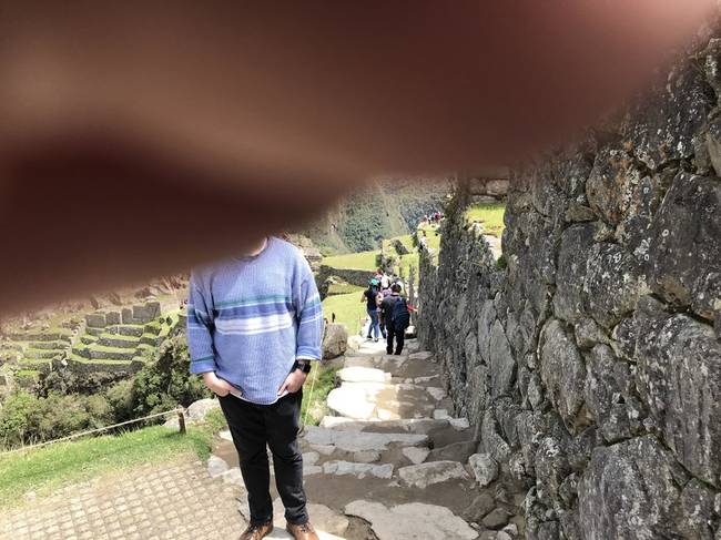 „Édesapám lefotózott engem a Machu Picchu-n."