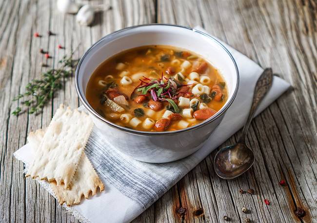 Minestrone leves