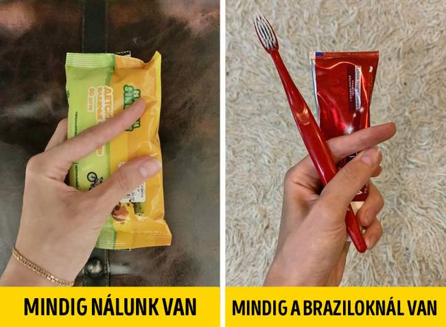 A helyiek mindenhová fogkefét és fogkrémet visznek magukkal.