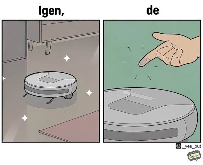 Egy művész képregényeket rajzol, melyekkel találóan bizonyítja, hogy mindennek van egy árny oldala