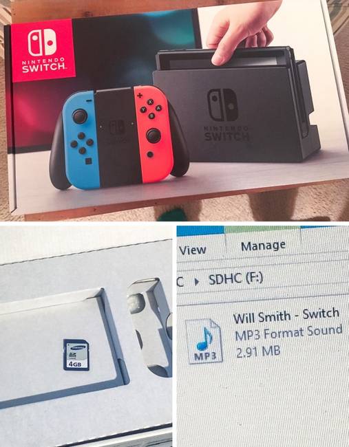 „Switch konzolt kértem karácsonyra, de végül csak a dobozát kaptam meg, benne egy memóriakártyával, amin Will Smith - Switch című száma volt...”