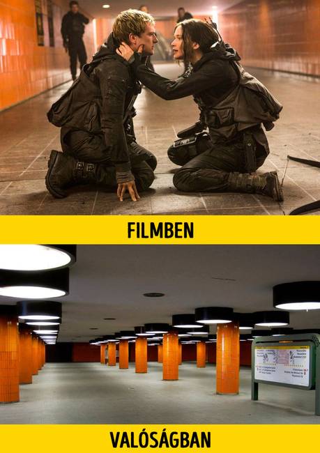 Panem (Az éhezők viadala: A kiválasztott - 2. rész) földalatti aluljárója valójában Berlinben található.
