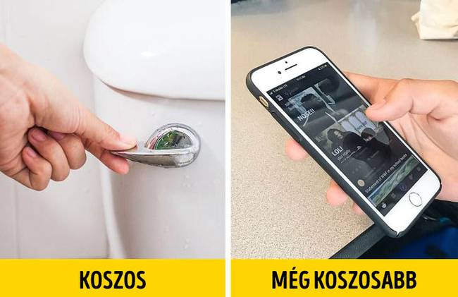 Az okostelefonok koszosabbak, mint a WC-k