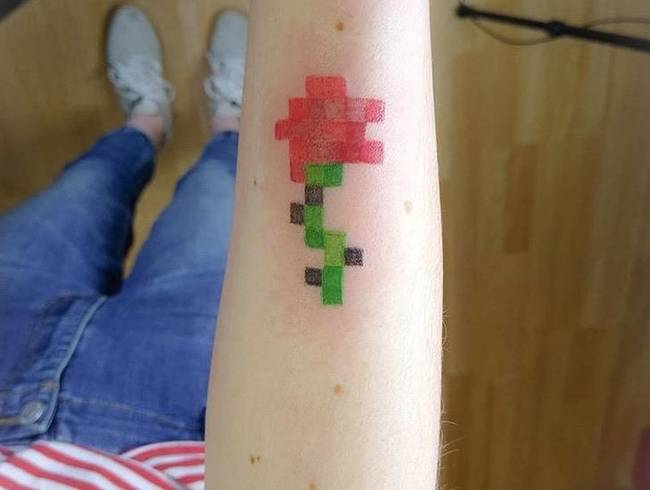 minecraft tetoválás
