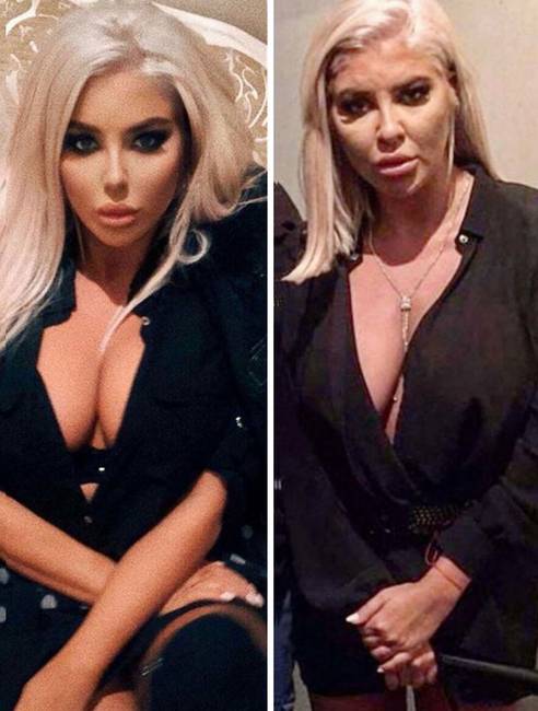 Instagram fotó vs. valóság.