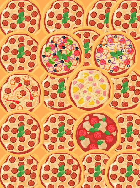 Végezetül, hány különbözőfajta pizza van a képen?