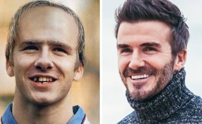Végezetül: 1998-ban a FourFourTwo magazin retusálta David Beckham fotóját, hogy megmutassák, hogyan néz majd ki a híres focista 2020-ban. Nos. Majdnem igazuk lett...🙄