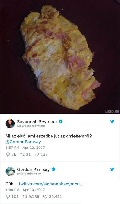 16 személy, aki jó ötletnek tartotta beküldeni a főztjét Gordon Ramsay Twitter oldalára