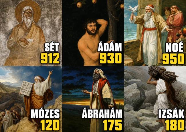 Bibliai hosszú élet: Meddig éltek valójában Ádám, Éva és más szereplők?