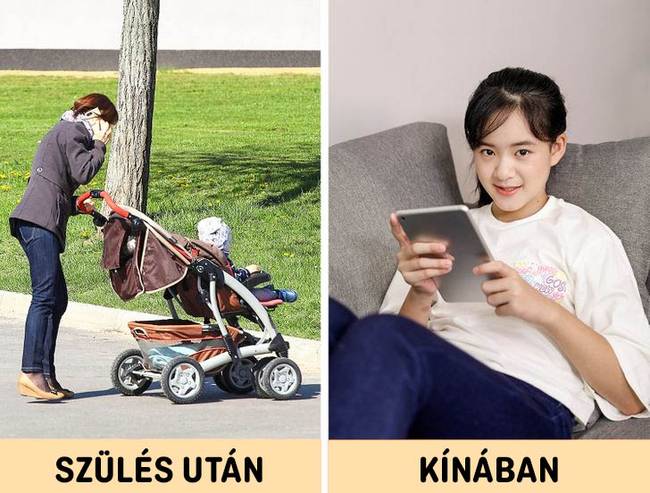Kínában szülés után