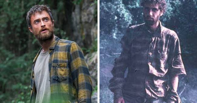 Yossi Ghinsberg: Daniel Radcliffe előadásában és a valóságban.
