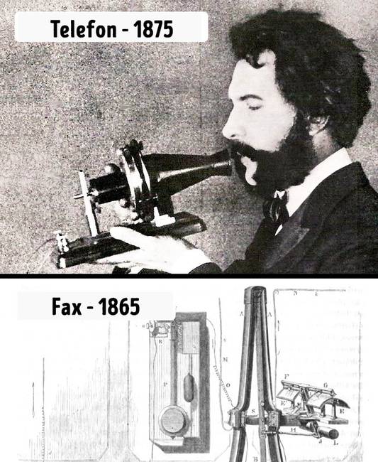 Az első fax 10 évvel korábban jelent meg, mint az első telefon.