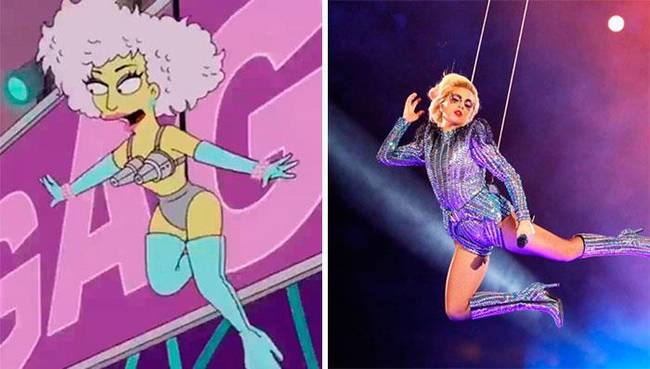 Lady Gaga Super Bowl produkciója: a Simpsonék 5 évvel korábban megjósolták, hogy ő fogja adni a félidei showt.