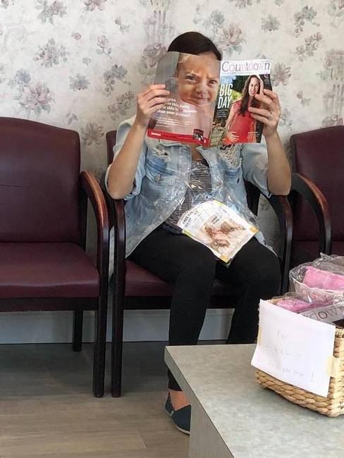 „Anya küldött nekem egy vicces fotót, miközben az orvosnál várakozott."