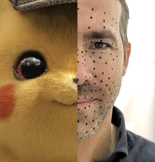 A "Pokémon – Pikachu, a detektív" című filmben valójában Ryan Reynolds-ot láthatjuk.