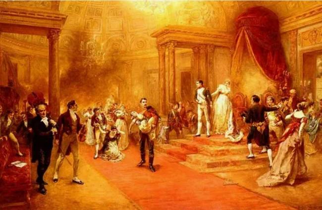 „Tragédia az osztrák nagykövetségen tartott bálon”, Robert Hillingford, 1810