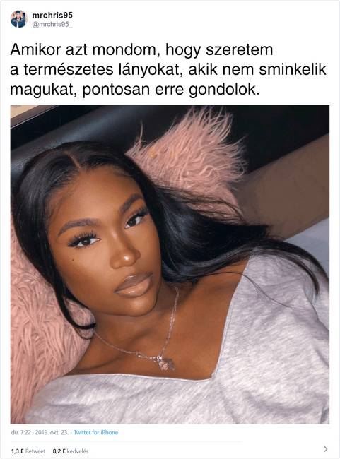 A srác csak annyit tett, hogy megosztott egy képet egy lányról, majd megjegyezte, hogy milyen gyönyörű és természetes így, smink nélkül.