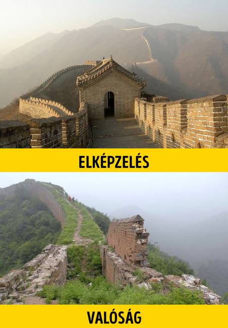 A Kínai Nagy Fal nagy része egyáltalán nem úgy néz ki, mint az utazási magazinok fényképein.