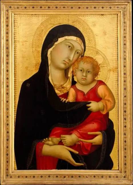 Simone Martini: Madonna a gyermekkel, c. 1326.