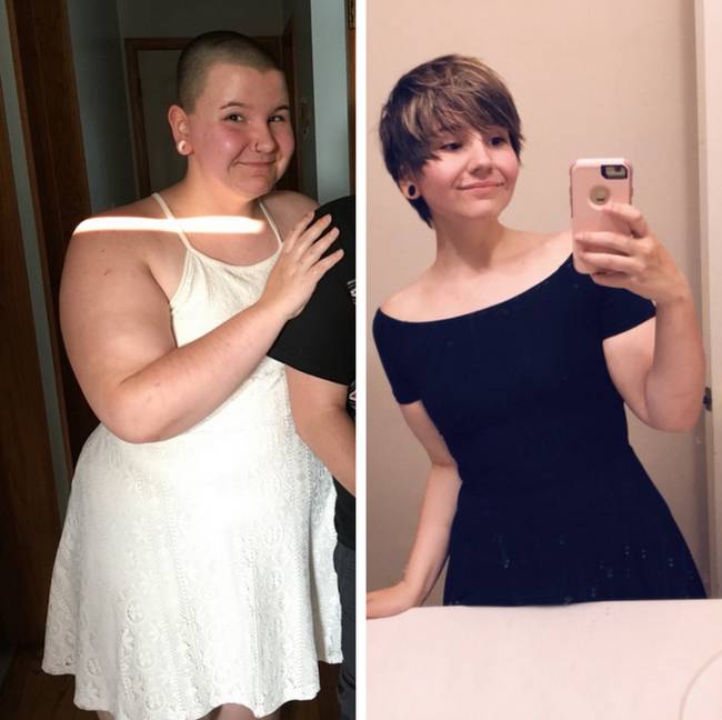 Ennek a lánynak 61 kilogrammot sikerült ledobnia.