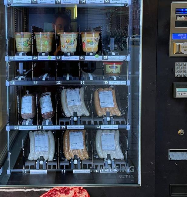 Németországban vannak kolbászautomaták.