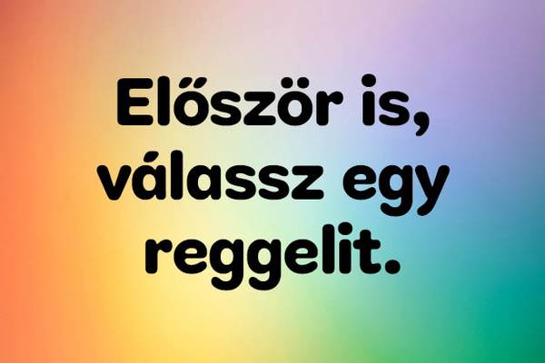 Színes ételkvíz