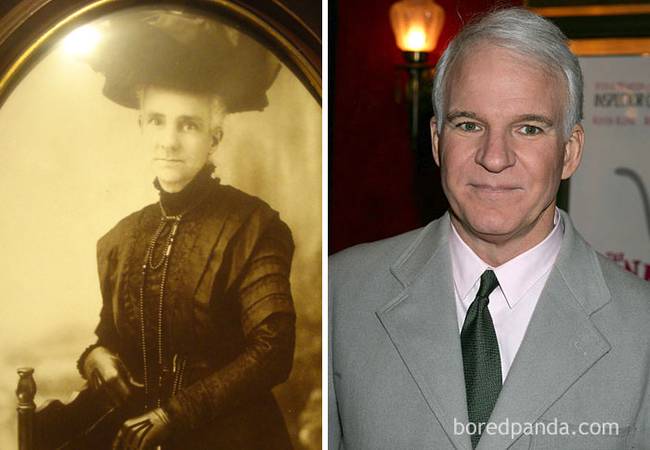 Steve Martin épp úgy néz ki, mint ez a hölgy a viktoriánus korszakból.