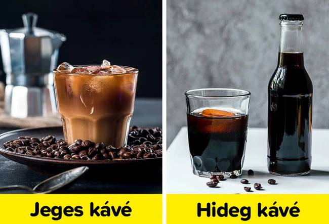 Jeges vs hideg kávé
