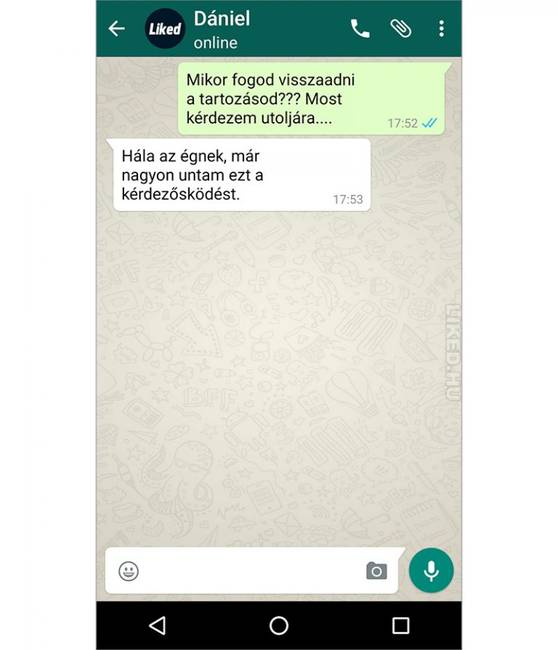 Nem érezte át a helyzet súlyát.