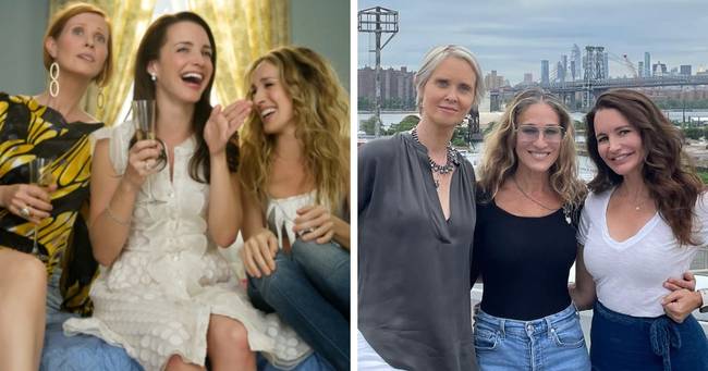 Cynthia Nixon, Sarah Jessica Parker és Christine Davis a Szex és New Yorkból.