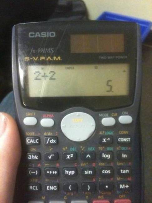 Egy dolgod lett volna, számológép...egyetlen egy.