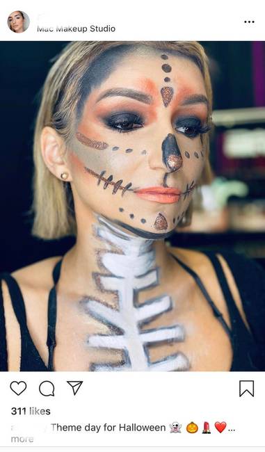Amikor a halloweeni smink és az ember anatómia nem a te asztalod.