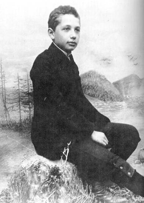 A 12 éves Albert Einstein, 1891-ben.