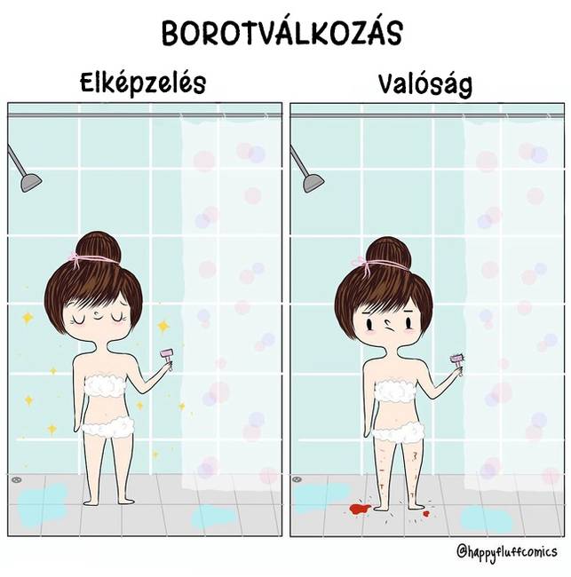 19 vidám képregény a női problémákról, melyekkel időről-időre mindannyian találkozunk