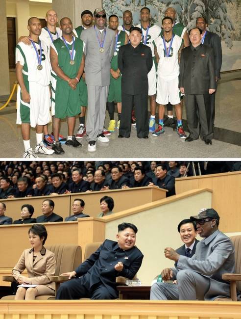 Szereti a kosárlabdát és jóban van Dennis Rodman-nel.