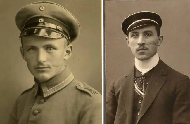 Miért voltak sebhelyek a német tisztek arcán a második világháború alatt?