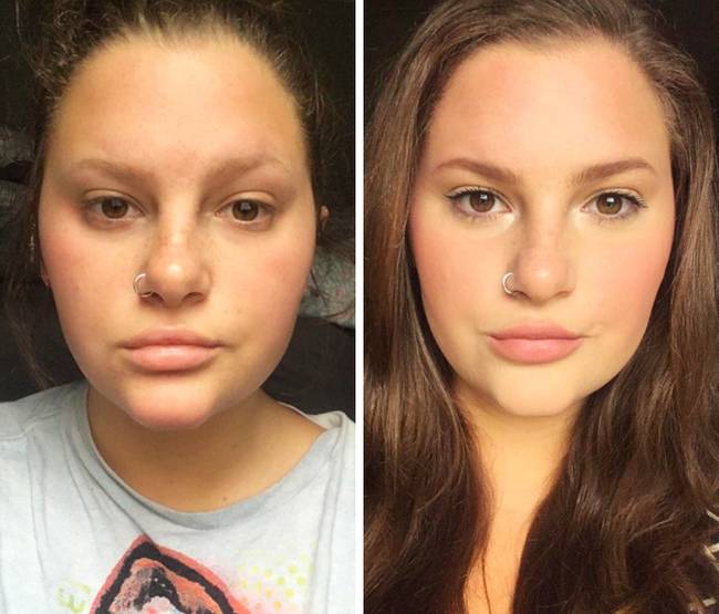 „Csak egy egyszerű no makeup smink hatás."