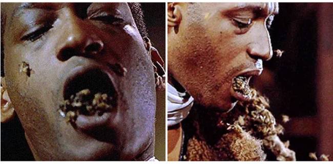 A Kampókéz című filmben Tony Todd száját valódi darazsakkal tömték tele.