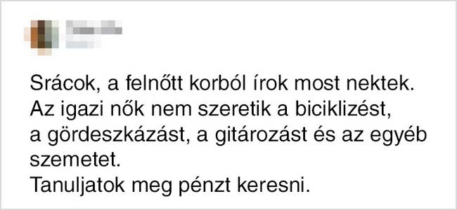 Egy üzenet a fiatalságnak.