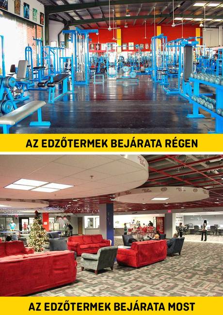Edzőtermek bejárata