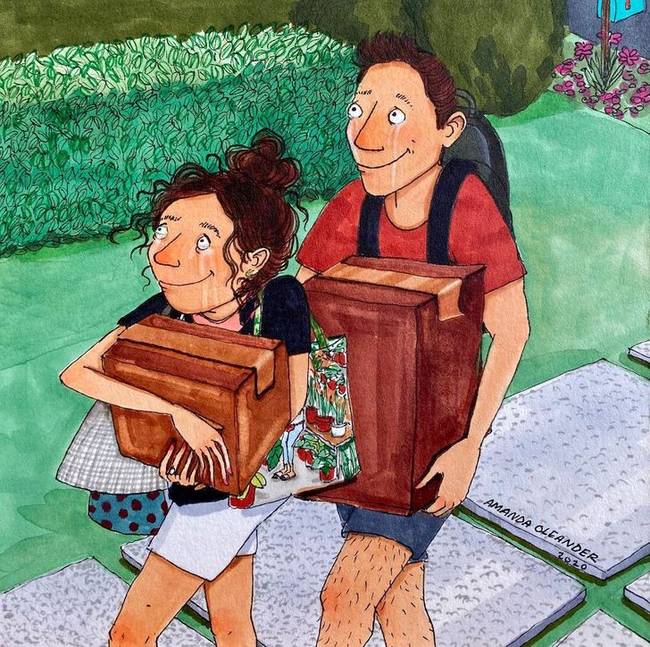 Egy művész humorosan ábrázolja a szerelem rejtett oldalát, amit senki sem lát