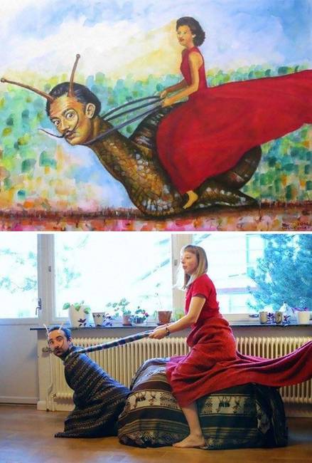 Egy múzeum kihívta az embereket, hogy utánozzák le a híres festményeket otthonról, és ez lett az eredménye