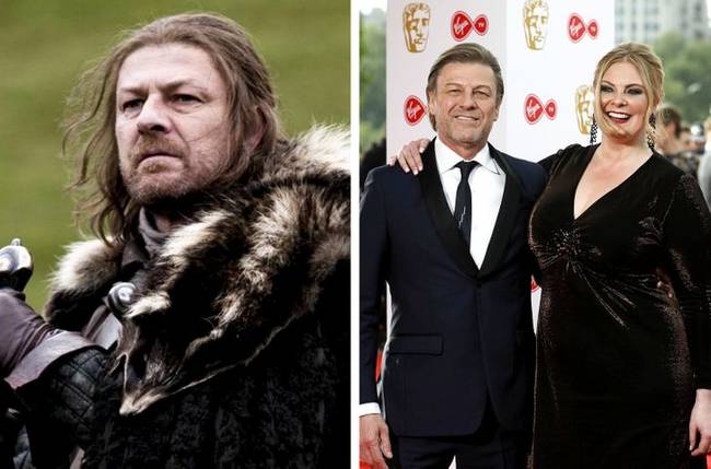 Sean Bean (Eddard Stark) és felesége, a színésznő Ashley Moore.