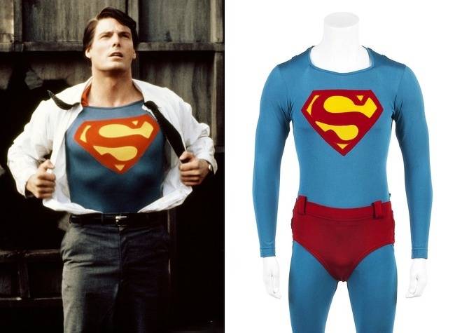 Christopher Reeve szuperhős jelmeze az 1978-as Superman filmből - $40,000 (~10 millió forint)