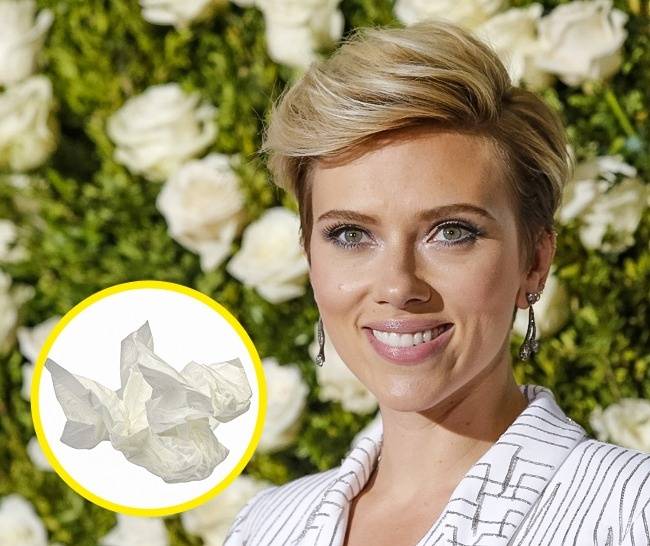 Scarlett Johansson használt zsebkendője - $5,300 (~1,34 millió forint)