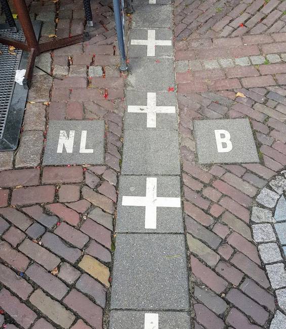 Ez Hollandia és Belgium határa.