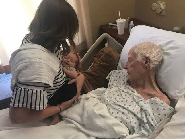 „A nagyapám néhány órával a halála előtt még láthatta az újszülött unokáját."